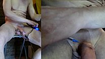 grande máquina elétrica sonda rotativa em pênis elétrico de agulha peniana com gozada