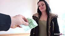 german scout 18 jahre junge marie aus berlin beim strassen casting fuer geld gefickt