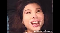Retro Asian Nurse Eats Cum with a Spoon After Rimming