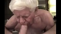 Gray haired grandpa suck huge cock and get it in his ass