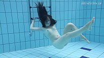 Virgin pussy Umora Bajankina swimming underwater