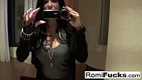 Home movie sex in a hotel with sexy Romi Rain