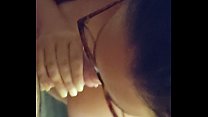 Nerdy MILF in Glasses Sucks Cock and Gets A Facial