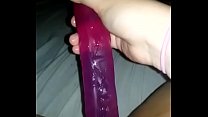 9 inch purple dildo