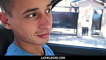 LatinLeche - Sweet Boy Sucks Cameraman’s Cock In A Car For Some Cash