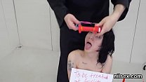 Spicy cutie is brought in anal asylum for harsh treatment