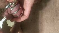 Breaking off key in chastity cage