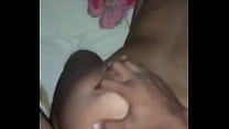 Amateur sex, mulatto on all fours