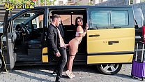 MAMACITAZ - Spanish Teen Aisha Gets Fucked In Doggy By Taxi Driver Outdoor