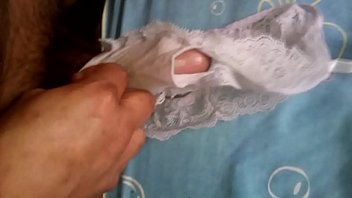 Handjob with my sister-in-law's underwear