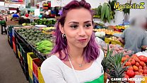MAMACITAZ - Heiße Latina Teen Veronica Leal wird vom Markt abgeholt und Hardcore auf die Kamera geschlagen