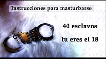 JOI - 40 slaves and many mistresses, you are number 18. Spanish audio.
