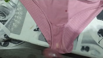 Cum on my wife's panties 102