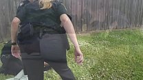 Slutty MILFs in uniforms are screaming and banging with a horny black criminal!