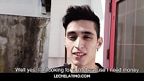 Hottest Latin teen sucking uncut cock and fucked bareback