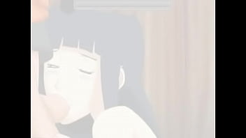 Hinata gives a blowjob to Naruto