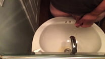 Pissing into the sink