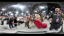 VR video of a booty shake at the VR Novels booth at EXXXotica NJ 2019