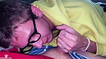POV Boyfriend in Glasses Deep Sucking My Cock after College