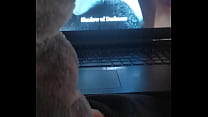 Fucking My furry toy while watching furry porn