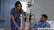 Horny patient analed his shemale nurse