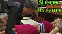 Dad Fucking Daughter After Watching Her s. And Masturbating Next To Her In A Chair