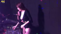 Public account [喵泡] night show busty young woman DJ super sexy disco scene