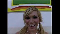 Nineteen-years old cute blonde teen from Arizona Sasha Sin was invited to take part in all American championship in cocksucking
