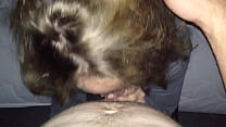 Hot blonde Nordic girl giving smooth blowjob