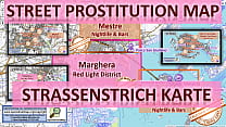 Venice, Italy, Sex Map, Street Prostitution Map, Massage Parlours, Brothels, Whores, Escort, Callgirls, Bordell, Freelancer, Streetworker, Prostitutes