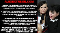 Anal Yen e Dirtygardengirl extrema sexo lésbico com stripon e prolapso anal
