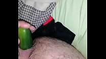 Rich cucumber in the ass