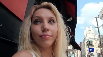 Kimber, approached in the street, is going to fuck two guys in the chain