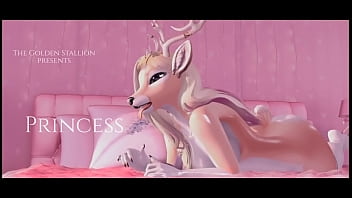 Princess - Spoiled deer gets fucked hard by muscled stallion