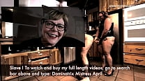 Dominatrix Mistress April - Slave strap-on brain and anal fuck