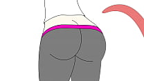 Weiblicher Besitz - Wurm In-Pants Animation 1