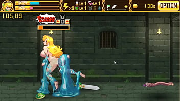 Blonde girl hentai having sex with goblins man and monsters in Warrior girl hentai ryona act game xxx