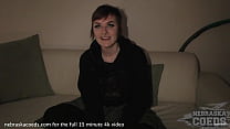 frischgesichtiges 19yo Brille erstes Casting-Video