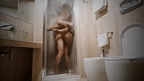 She wanted to feel the big cock of her one night stand in the shower again