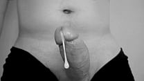 Male orgasm and lot of sperm from strong overexcitation, without touching the penis with your hands