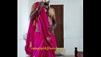 Indian crossdresser Lara D'Souza sexy video in saree