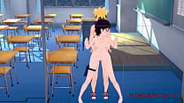 Naruto Hentai fode Sarada na escola - Sexo duro com crempie