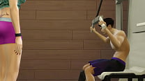 Madre japonesa ayuda a su hijo en el gimnasio a motivarlo para la competencia
