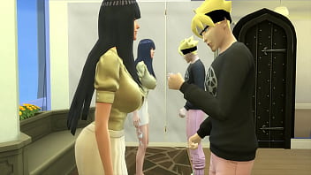 Naruto Cap 6 Hinata le parla e finiscono per scopare, lei adora il cazzo del figliastro visto che la scopa meglio di suo marito Naruto