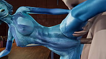 Halo - Cortana recibe creampie - Porno 3D