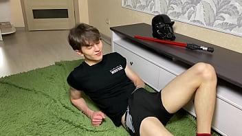 Young Jedi Relax after Training & Stroking Monster Cock 9 Inch./ Star Wars