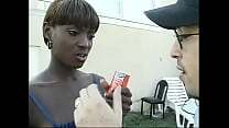 Young ebony chick with perky tits and red hair Chocolate told white dude that she needed something harder then ice cream to cum; his big dong would be fine tight arse