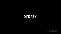 XfreaX, Rebecca Black и Silvia Dellai, большой белый член, анальный фистинг, ATOGM, без киски, большие щели, задница, кончить на розу, глотать XF004