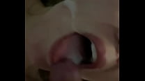 Cum in my mouth from a fan