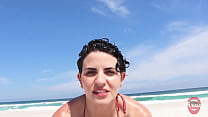 NOVINHAがビーチで倒れた-喉-LADYSNOW BRASIL / LORD KENOBI（赤で完了を参照）